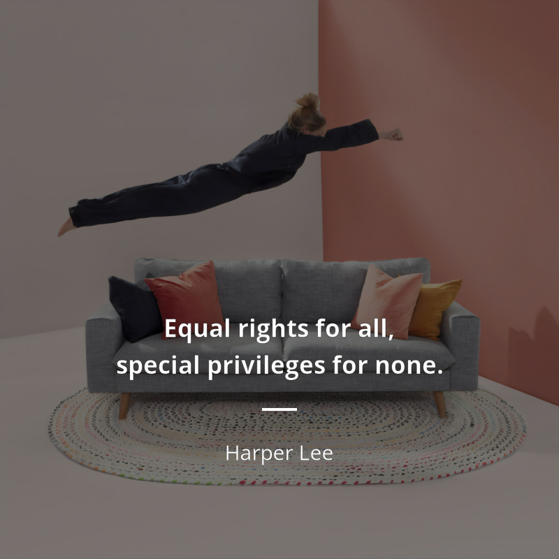 Harper Lee citát: “Equal rights for all, special privileges for none.”